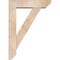 Ekena Millwork Traditional Slat Smooth Bracket w/ Offset Brace, Douglas Fir, 5 1/2"W x 20"D x 28"H BKT0604X20X28TRA06SDF - alternate 4